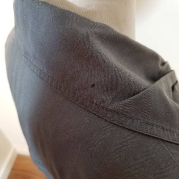 VERO MODA | subtle gray stripe belted trench coat - Picture 7 of 8